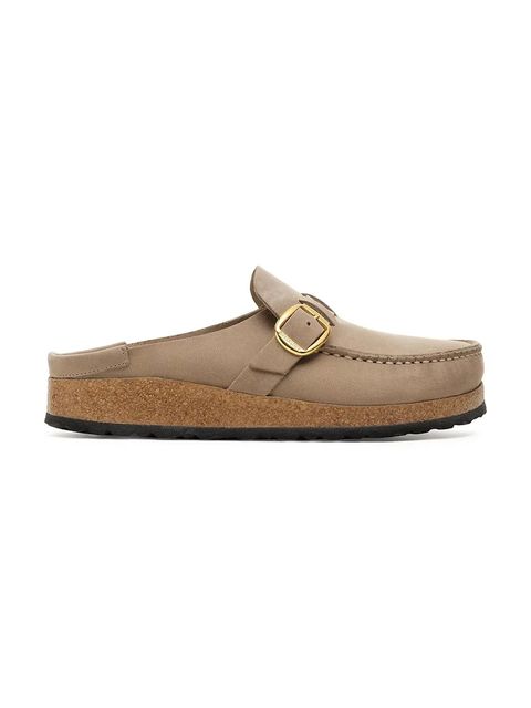 Birkenstock klapki mules damskie zamszowe Buckley - zdjęcie produktu nr 2