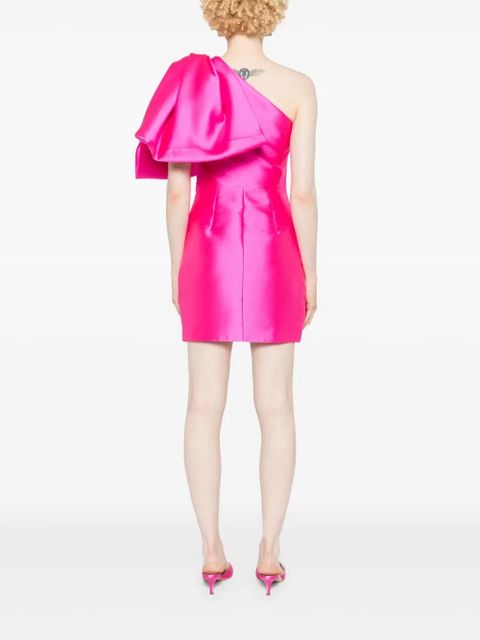 Solace London Marcela oversized-bow minidress - Pink