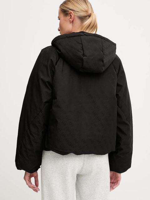 Guess kurtka 4G kolor czarny zimowa oversize V5BL07 WGLW2