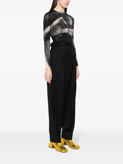 Vivienne Westwood corset-detail trousers - Black - zdjęcie produktu nr 2