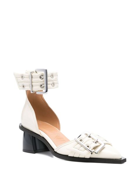 GANNI 60mm open cut pumps - White - zdjęcie produktu nr 2
