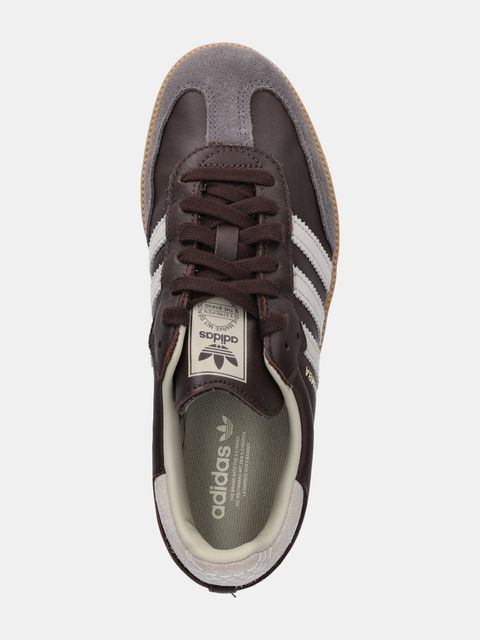 adidas Originals sneakersy skórzane Samba OG kolor brązowy ID1481