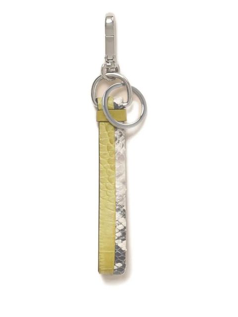 Marni crocodile-effect print leather keyring - Green - zdjęcie produktu nr 2