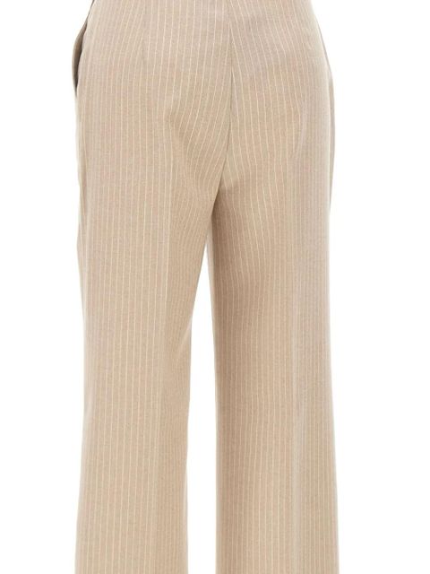Max Mara pinstripe pleated trousers - Neutrals