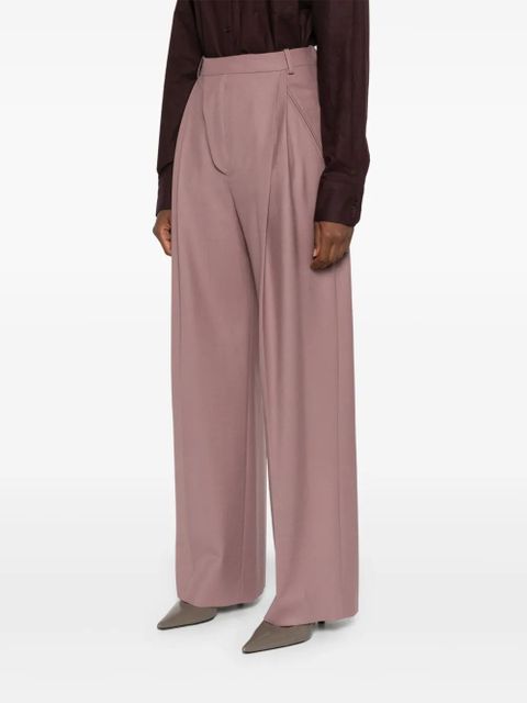 Victoria Beckham pleated tailored trousers - Pink
