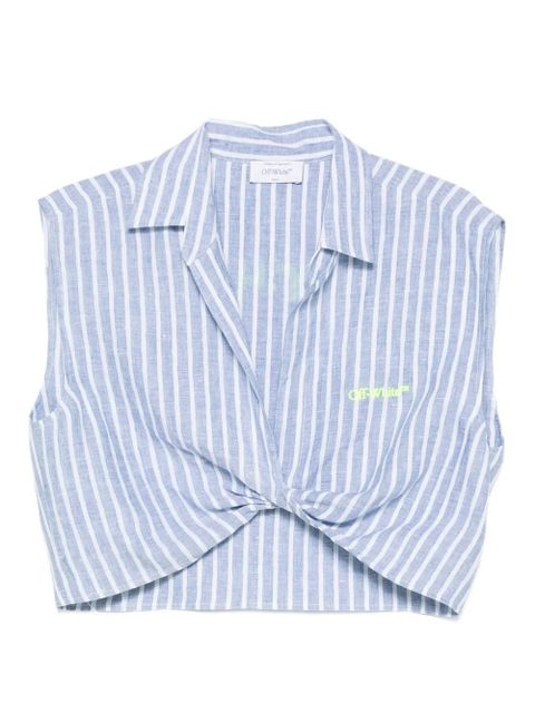 Off-White striped tank top - Blue - zdjęcie produktu nr 1