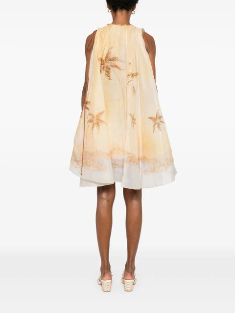 ZIMMERMANN Balance Plunge mini dress - Yellow