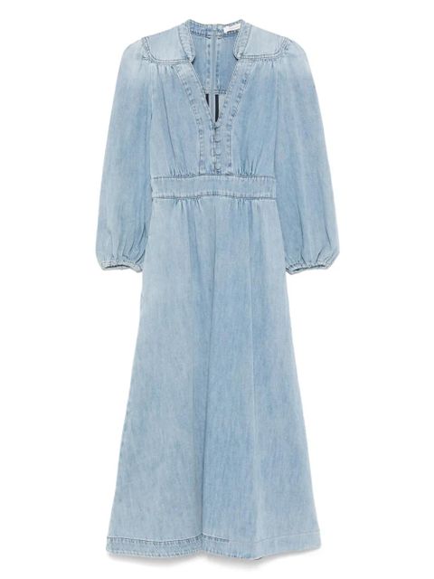 ZIMMERMANN V-neck denim dress - Blue - zdjęcie produktu nr 1