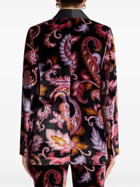 ETRO velvet jacquard blazer - Pink