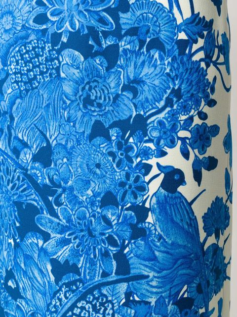 Valentino Garavani floral-print mid-length skirt - Blue - zdjęcie produktu nr 2