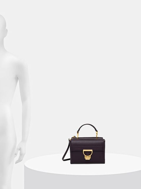 Coccinelle torebka skórzana kolor fioletowy E1 MD5 55 B7 01