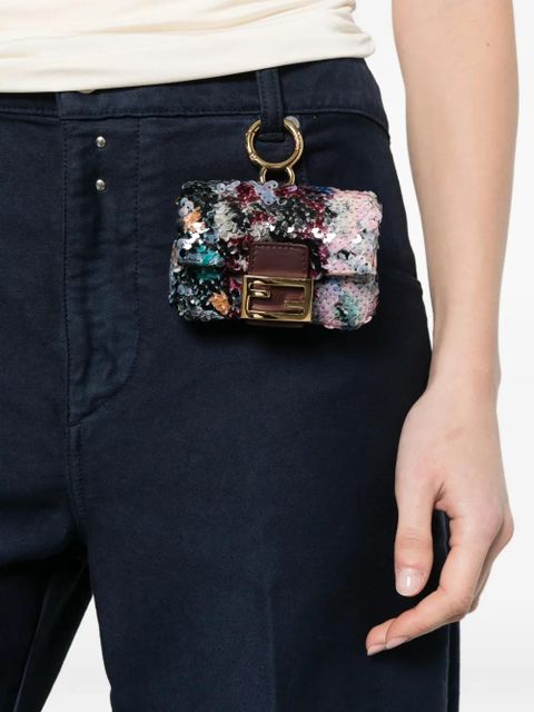 FENDI nano Baguette keyring bag - Black - zdjęcie produktu nr 2