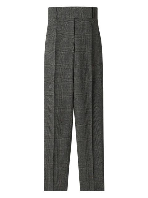 Lanvin high-waisted checked trousers - Grey - zdjęcie produktu nr 1