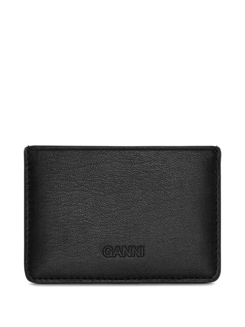 GANNI dog-print cardholder - Black - zdjęcie produktu nr 2