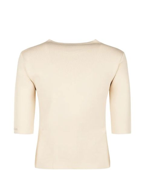 Max Mara Pure Stretch T-shirt - Neutrals - zdjęcie produktu nr 2