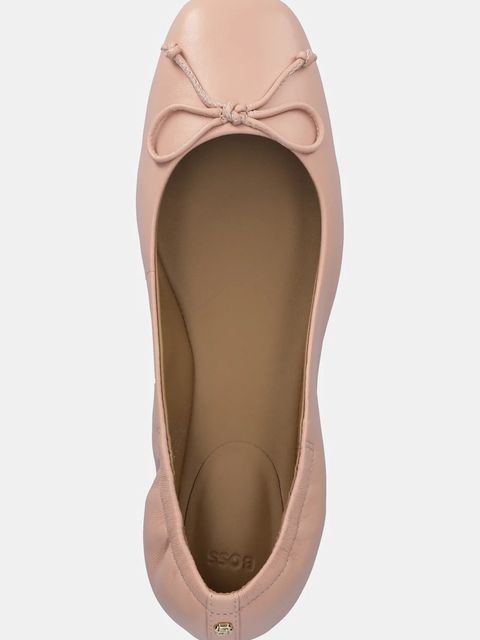BOSS baleriny skórzane Luara