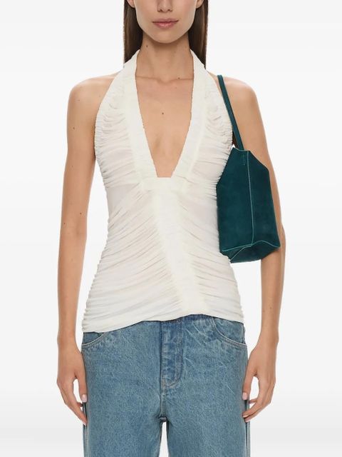 Christopher Esber Orion ruffled top - White - zdjęcie produktu nr 1