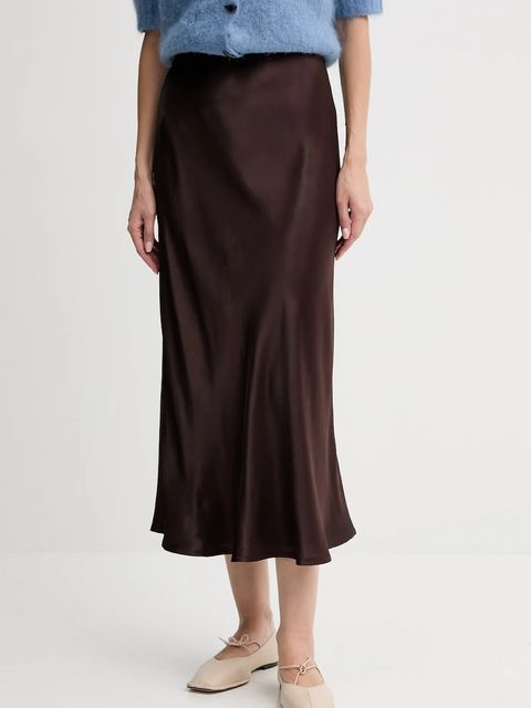 2NDDAY spódnica Clea kolor brązowy maxi rozkloszowana 2252153287 - zdjęcie produktu nr 1