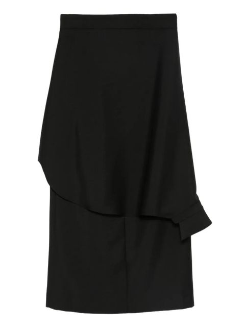 Róhe ruffled asymmetric midi skirt - Black - zdjęcie produktu nr 2