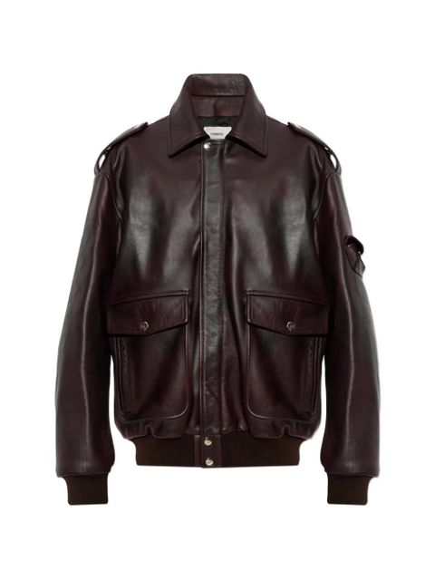 Coperni leather epaulette-detail jacket - Brown - zdjęcie produktu nr 1