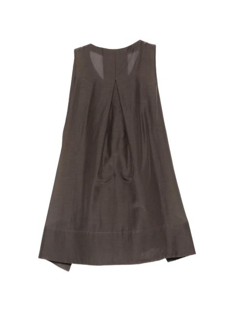 SOLOTRE gathered-trim top - Brown - zdjęcie produktu nr 2