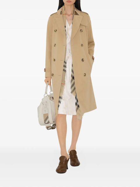 Burberry belted double-breasted trench coat - Brown