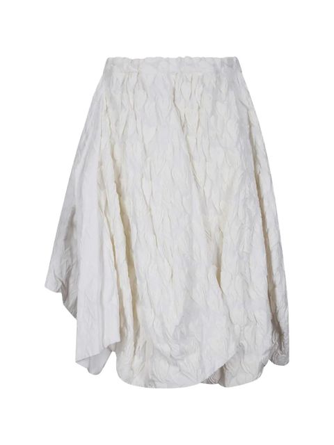 Comme Des Garçons heart-motif midi skirt - White - zdjęcie produktu nr 1