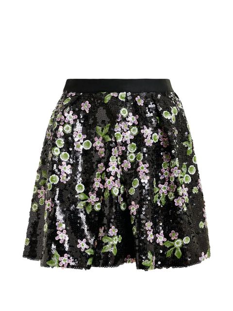 Essentiel Antwerp sequin floral skirt - Black - zdjęcie produktu nr 1
