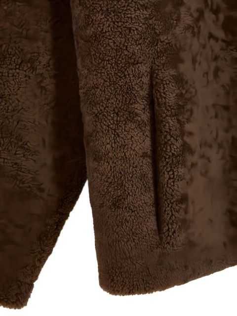 The Row round-neck long-sleeves jacket - Brown