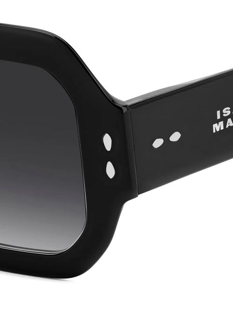 Isabel Marant Eyewear geometric-frame sunglasses - Black