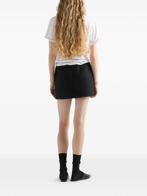 Prada lace-detail mini skirt - Black