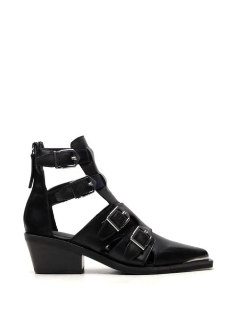 Free People Helen buckle-fastening leather boots - Black - zdjęcie produktu nr 1