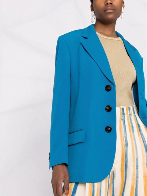 Marni notched-lapel single-breasted blazer - Blue