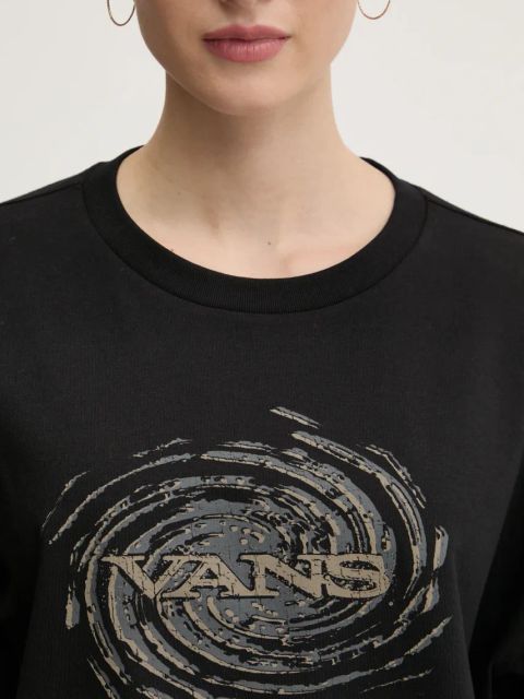 Vans longsleeve bawełniany kolor czarny VN000MDBBLK1
