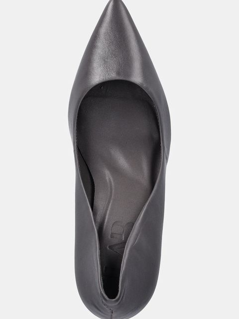 Answear.LAB szpilki skórzane kolor szary