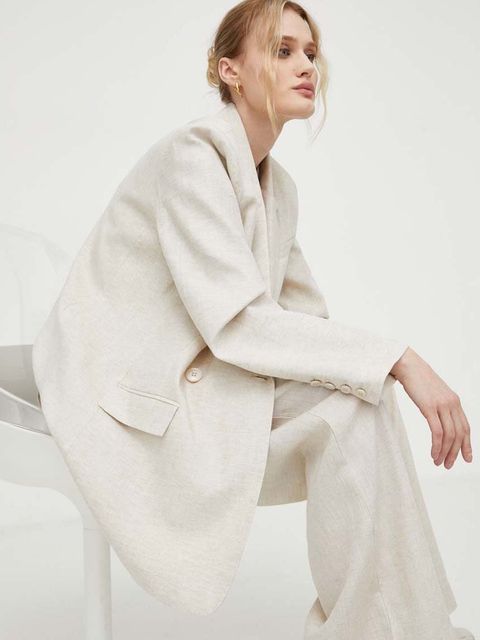 Gestuz marynarka z domieszką lnu - zdjęcie produktu nr 1