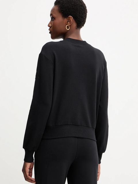 Ermanno Scervino LIFE bluza damska kolor czarny z aplikacją D474M607LEM