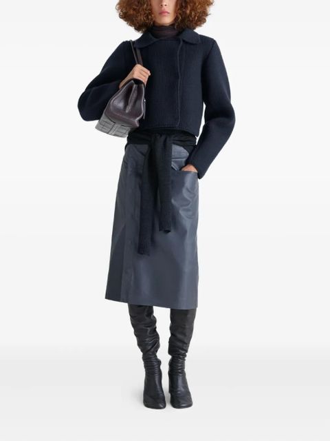 LEMAIRE felted double-breasted blouson jacket - Black