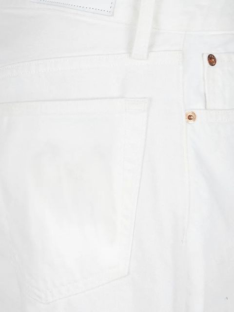 RE/DONE logo-patch jeans - White