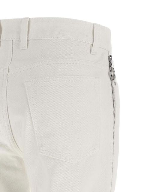 Rabanne zip jeans - White