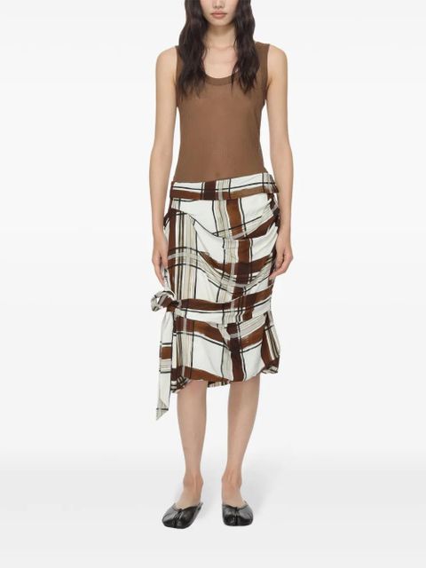 LEMAIRE seamless ribbed tank top - Brown