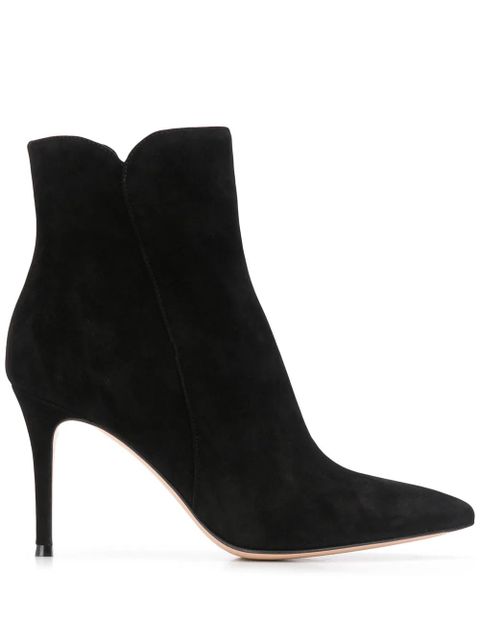 Gianvito Rossi Levy 85mm suede ankle boots - Black - zdjęcie produktu nr 1