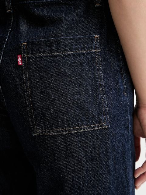 Levi's kombinezon kolor granatowy bawełniany z kołnierzykiemm A4850