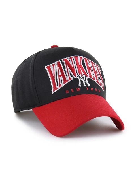 47 brand czapka z daszkiem z dodatkiem wełny MLB New York Yankees kolor czarny B-DRIBL17WBP-BK - zdjęcie produktu nr 2