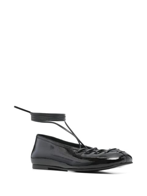 ALOHAS Bumi lace-up ballet flats - Black - zdjęcie produktu nr 2