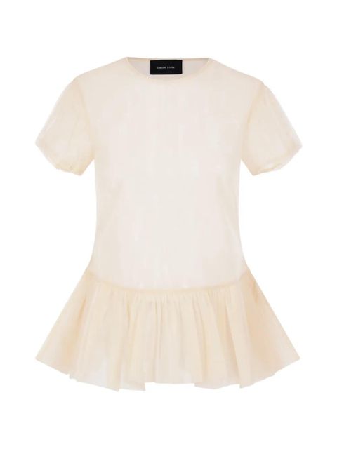 Simone Rocha crew-neck T-shirt - Neutrals - zdjęcie produktu nr 1