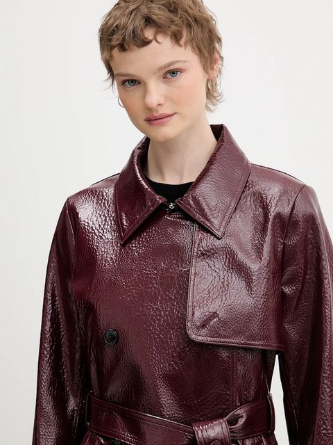 HUGO trencz Misando-1 kolor bordowy 50554264