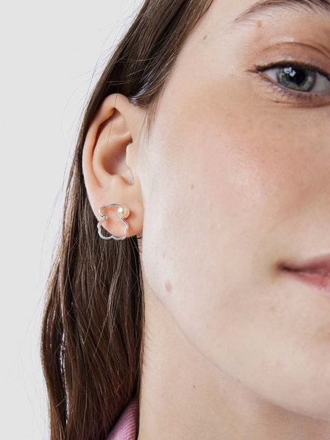 Tous kolczyki srebrne Silueta Silver 1000091300