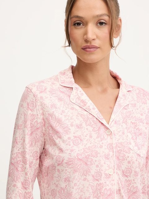 Lauren Ralph Lauren koszula nocna damska kolor różowy ILN32443