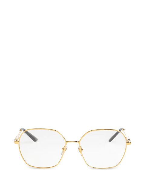 Versace Eyewear geometric-frame sunglasses - Gold - zdjęcie produktu nr 1